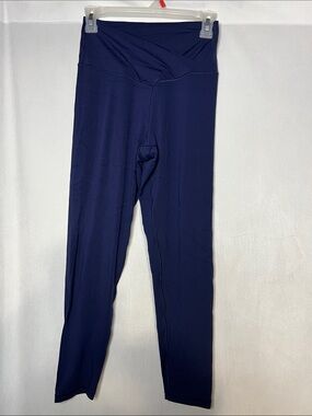 OFFLINE By Aerie Navy Large Real Me High Waisted Cropped Crossover Legging